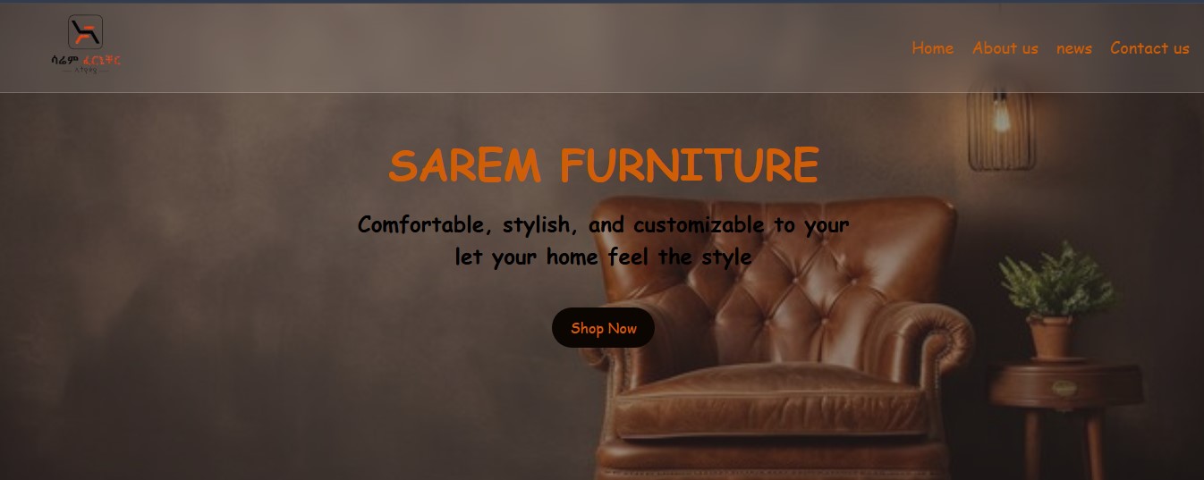 Furniture E-commerce Website